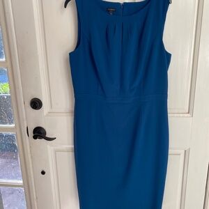Talbots Blue Lined dress